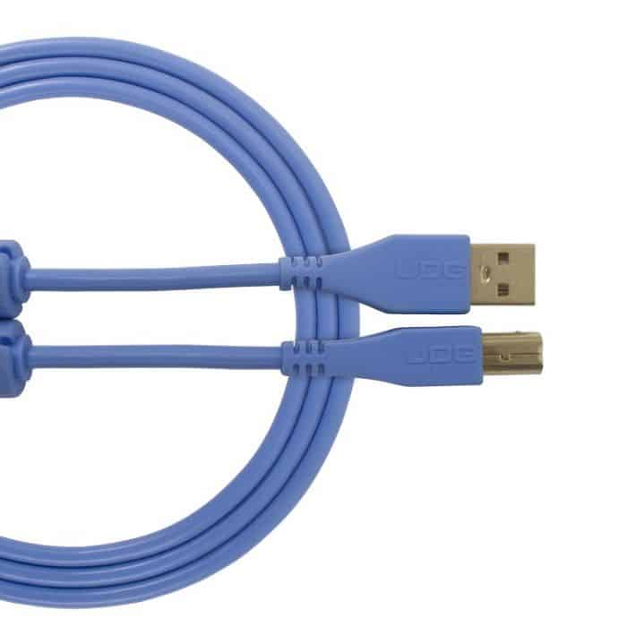 UDG Ultimate Audio Cable USB 2.0 A-B Light Blue Straight 3M