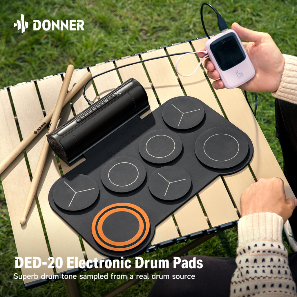 כנסו לקצב – מערכת התופים הניידת Donner DED-20