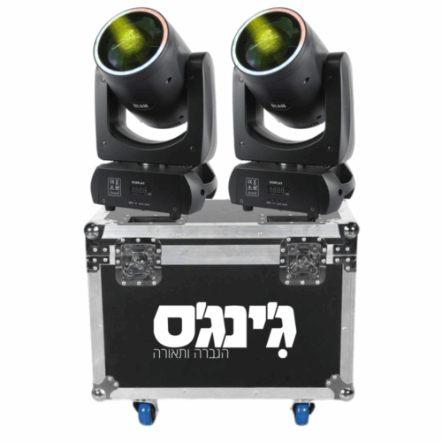 זוג פנסים חכמים בקייס LUXO 180W LED BEAM