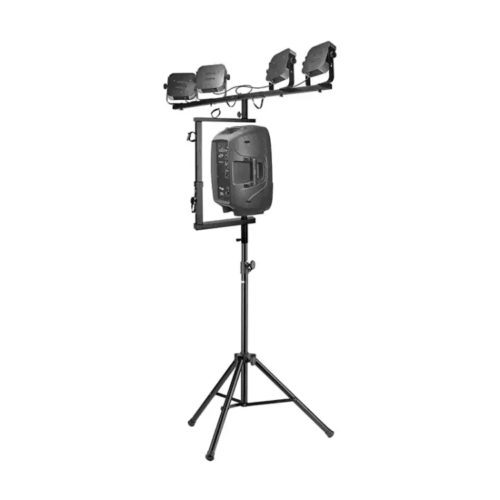 ⁦תוספת בר תאורה מעל לסטנד רמקול Stagg SPS2LIS⁩ – תמונה ⁦3⁩