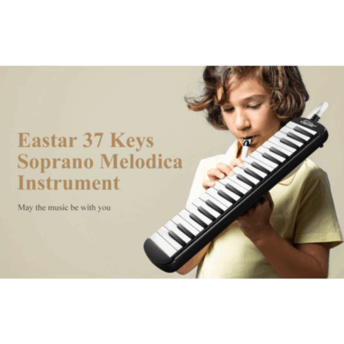 ⁦מלודיקה 37 צלילים בצבע שחור כולל תיק EASTAR EB010⁩ – תמונה ⁦5⁩