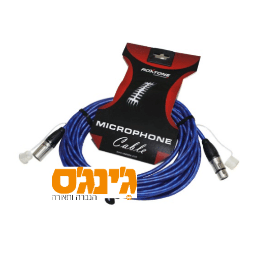 כבל XLR בצבע כחול באורך 5 מטר Roxtone