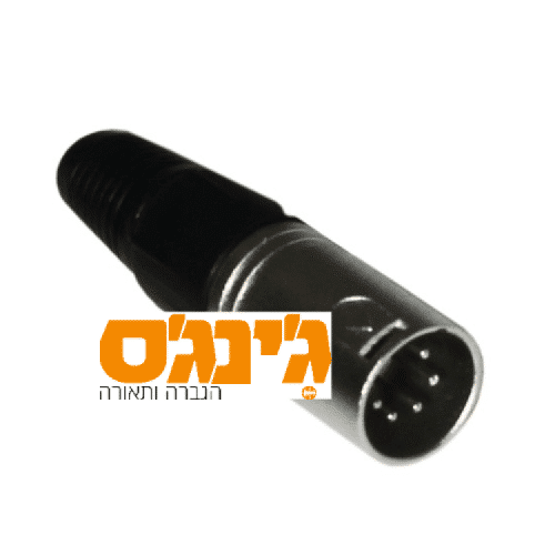 מחבר 5 פינים XLR זכר Roxtone