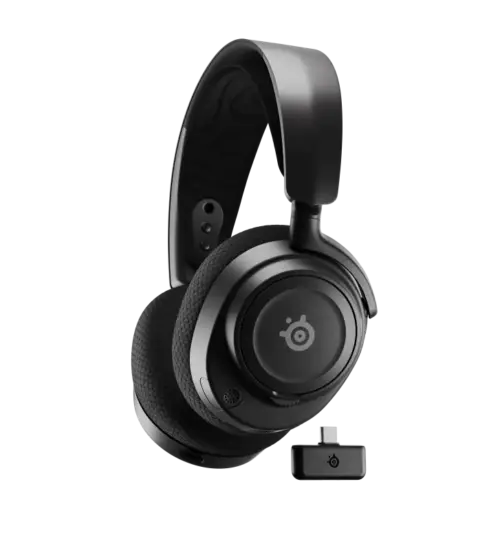 אוזניות גיימינג ‏אלחוטיות שחורות Arctis Nova 7 Steelseries Gen 2