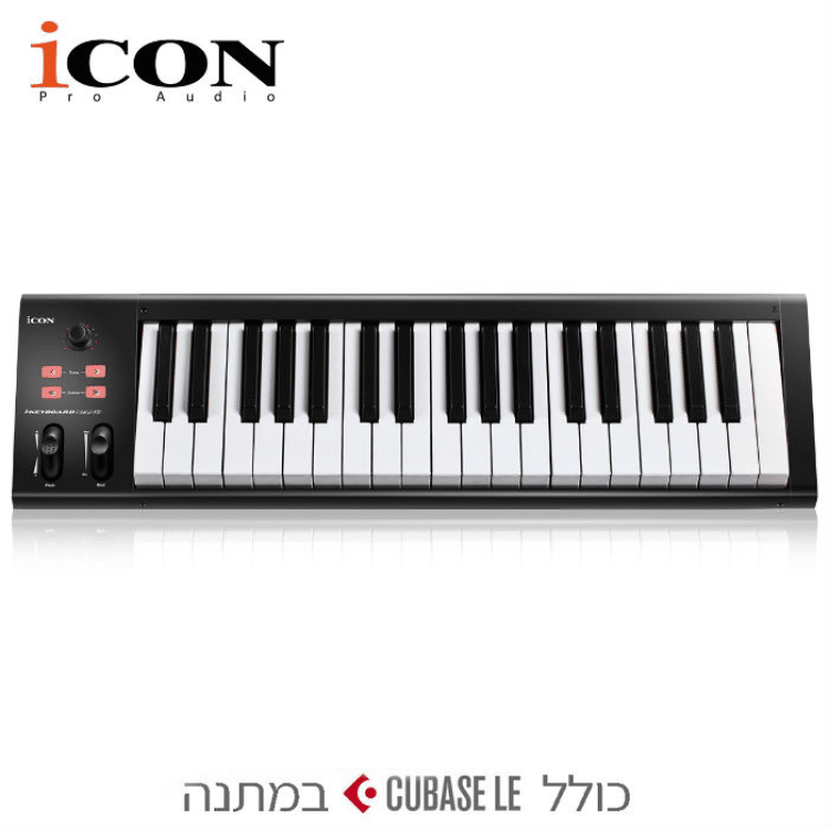 מקלדת שליטה 37 קלידים iCON iKEYBOARD 4 Nano