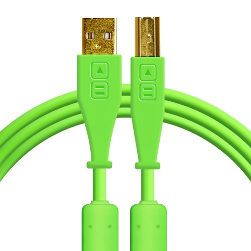 DJ TechTools Chroma Cables USB-A to B Green