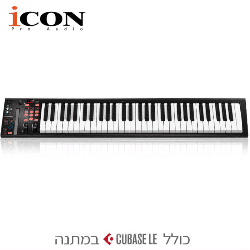 מקלדת שליטה 61 קלידים בשילוב כרטיס קול ICON iKEYBOARD 6S