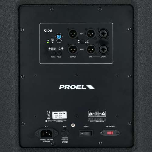 סאב מוגבר 12 אינץ' Proel S12A