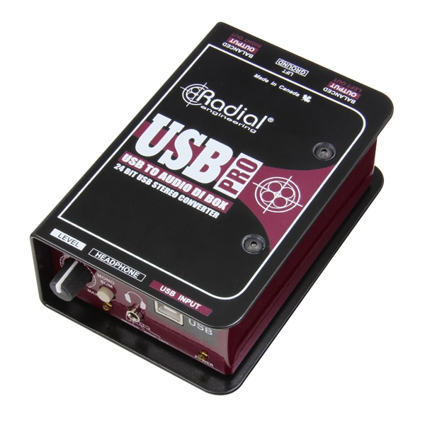 קופסת DI אקטיבית Radial USB-Pro