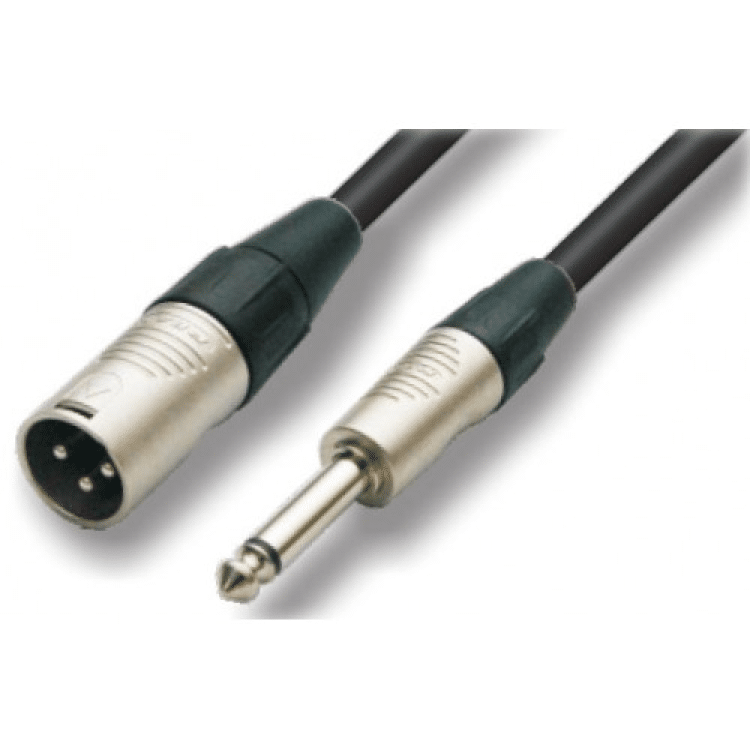 כבל LINE מקצועי PL-XLR באורך 5 מטר Roxtone