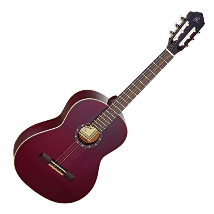 גיטרה קלאסית בצבע אדום יין Ortega R121