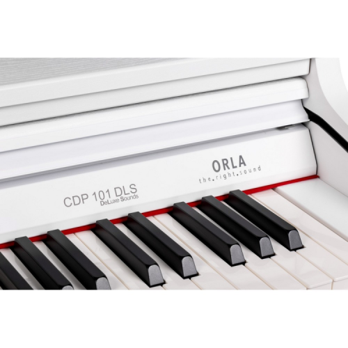⁦פסנתר חשמלי רהיט בצבע לבן Orla CDP-101 DLS⁩ – תמונה ⁦3⁩