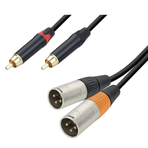 כבל XLR*2 לRCA*2 באורך 3מ’ ABC CABLS