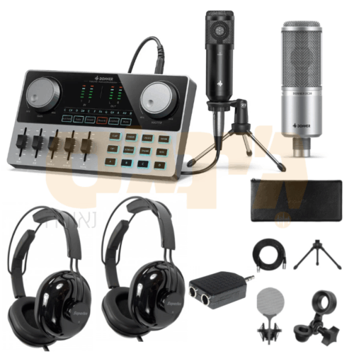 חבילת פודקאסט זוגית Donner PodCard Podcast Bundle