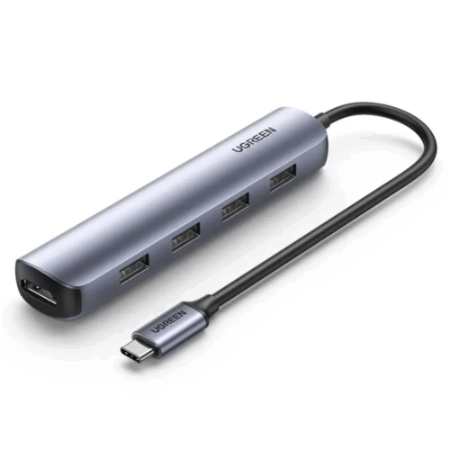 מתאם HDMI עם 4 כניסות USB-A בחיבור UGREEN Type C