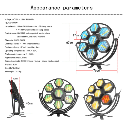 ⁦פנס פורטמן Apextone Halo Hexa⁩ – תמונה ⁦4⁩
