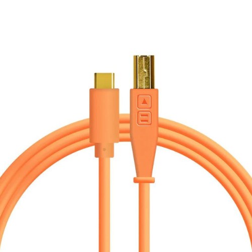 כבל DJ TechTools Chroma Cables USB-C to B Neon Orange