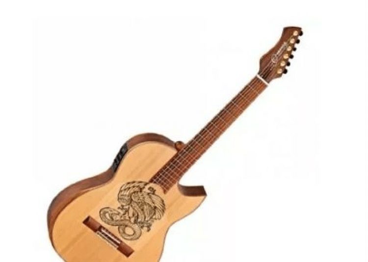 גיטרה קלאסית מוגברת Ortega FLAMETAL-ONE