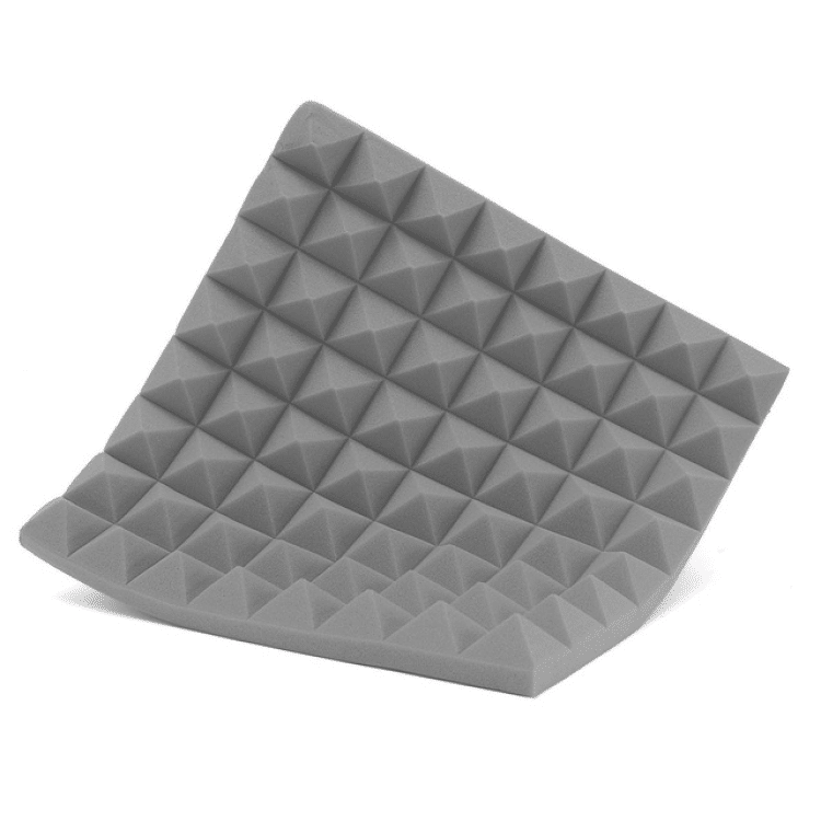 ​ספוג אקוסטי פרמידה צבע אפור בהיר 50x50x5