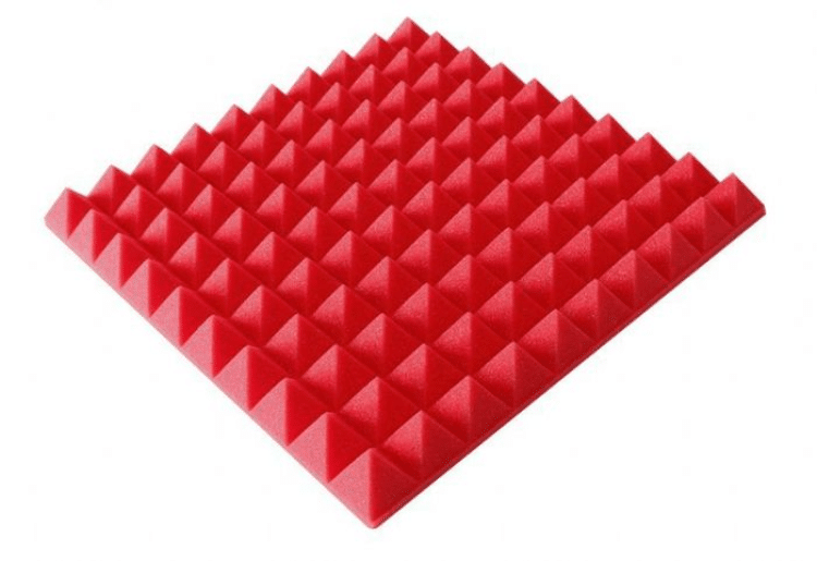 ספוג אקוסטי צבע אדום 50×50