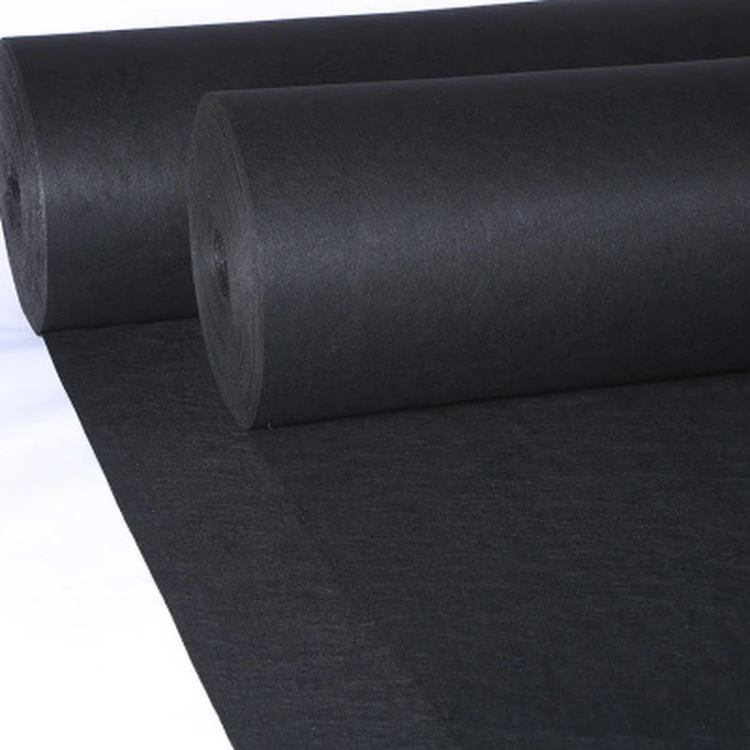גליל שטיח לבד חסין אש בצבע שחור לבמה