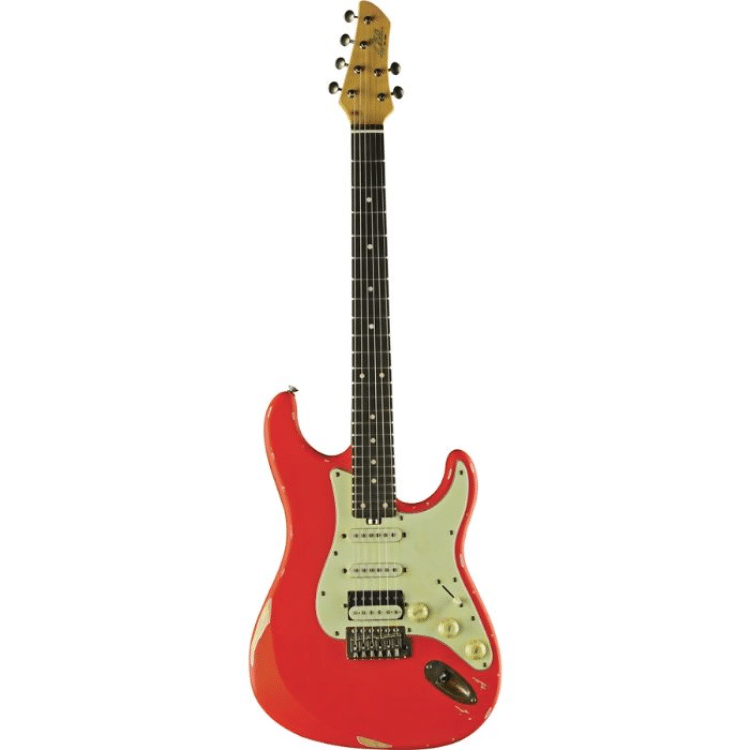 גיטרה חשמלית EKO S-300 Relic Fiesta Red