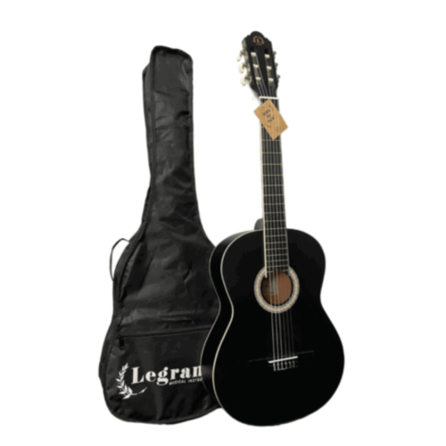 גיטרה קלאסית בצבע שחור מאט LEGRAND LC30