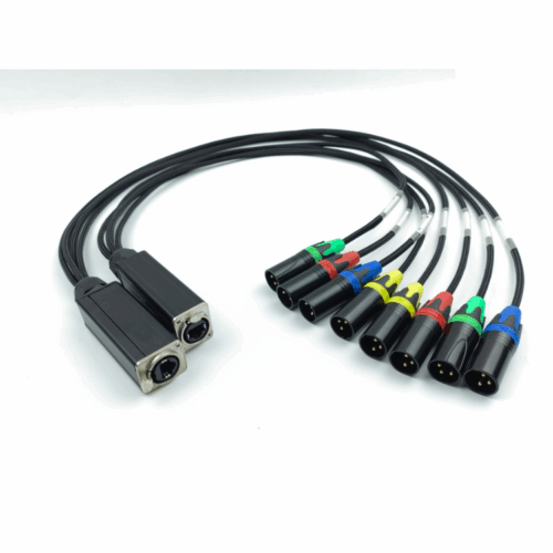 מולטי כבל הרחבה 4 ערוצים DMX סט 2יח’ ABC CABLES