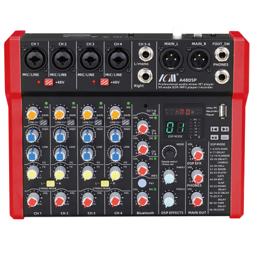 מיקסר 8 ערוצים ICM MIX A48DSP