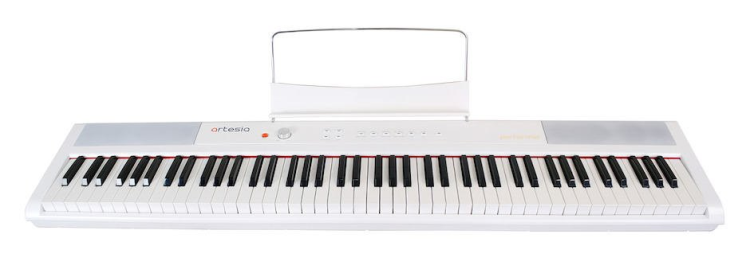 פסנתר חשמלי 88 קלידים בצבע לבן Artesia PERFORM-WHT
