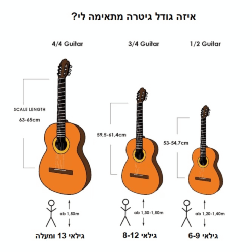 ⁦גיטרה קלאסית למתחילים 3.4 כולל תיק – Palmas NT36⁩ – תמונה ⁦4⁩