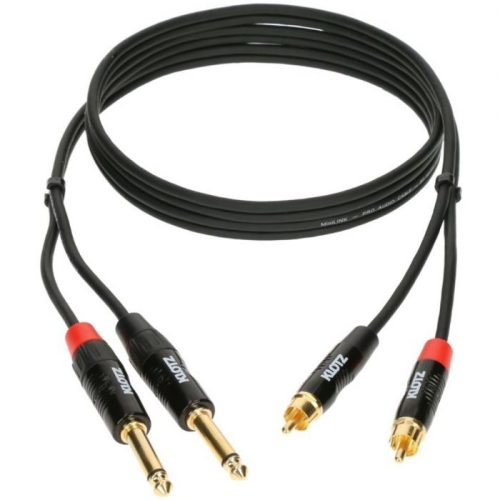כבל כפול RCA - PL באורך 3 מטר מסדרת PRO TwinCable של Klotz
