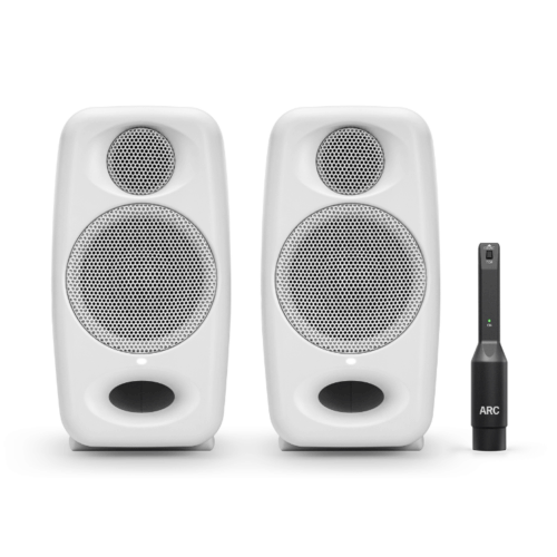 זוג מוניטורים אולפניים לבנים iK Multimedia iLoud Micro Pro