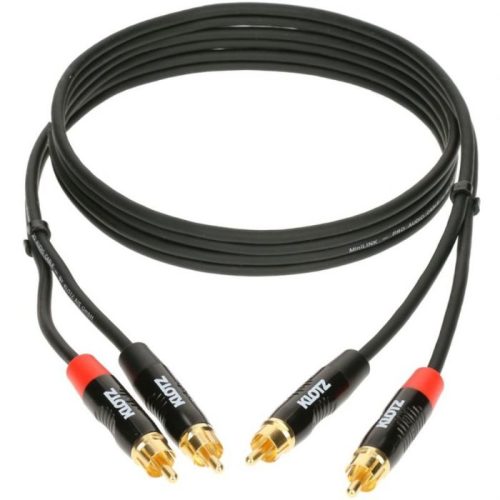 כבל כפול RCA באורך 3 מטר מסדרת PRO TwinCable של Klotz
