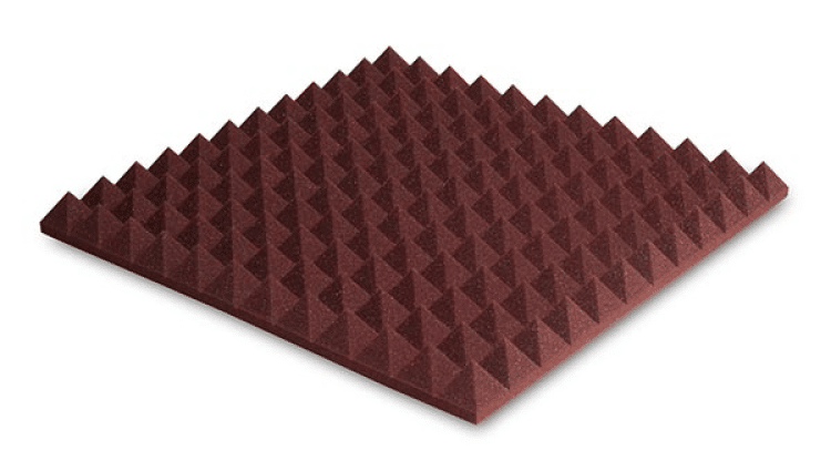 ספוג אקוסטי אדום פירמידות EZ Foam Pyramidal 5 מבית EZ Acoustics